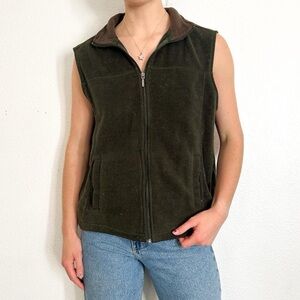 Green Fleece Vest